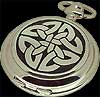 Celtic Trinity Knot Quartz Pocket Watch in Celtic Trinity Knot design