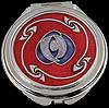 Compact Mirror in Sea Gems Mackintosh Rose design