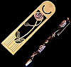 Purple Bookmark and Pen Set in Sea Gems Mackintosh Rose design