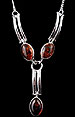 Nouveau Pendant in Amber design