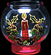 Candle Holder in Celtic Christmas design