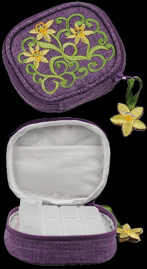 Purple Pill Box Purse