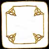 Pair of Coasters in Celtic Eternity Knot design