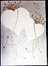 Hand drawn greetings card in Two Hearts design