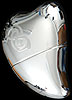 Perfume atomiser in Celtic Heart design