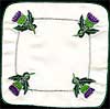 Pair of Coasters in Scottish Thistle design