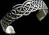 Open ended torc in Celtic Heart design