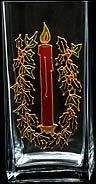 Vase in Celtic Christmas design