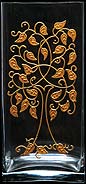 Vase in Celebration Gold Leaf design