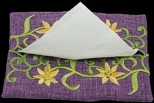 Purple Pocket Tissue Cover
