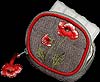 Pill Box Purse in Poppies design