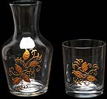 Water Set in Celebration Gold Leaf design